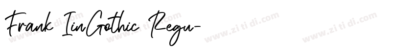 Frank IinGothic Regu字体转换
